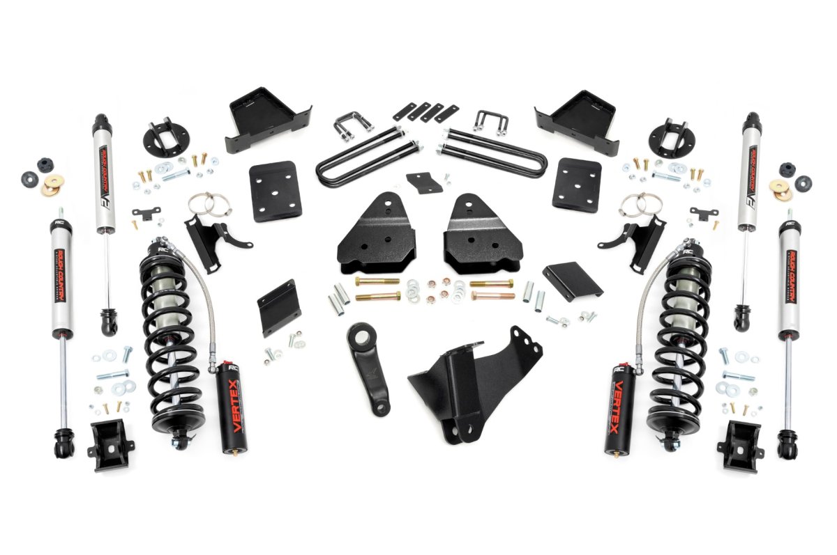 Ford F-250 Super Duty Suspension Lift Kit - Rough Country - 6 Inch Lift, C/O V2, Vertex Coilover - '15-'16